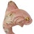 Rare Mid 20th Century California Ceramic Pink & Gold Angel Fish Flower Wall Vase For Sale - Image 4 of 6