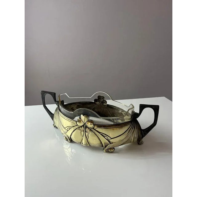 Bowl with Cloverleaf from Hans Peter Metallwarenfabrik, 1908 For Sale - Image 11 of 11