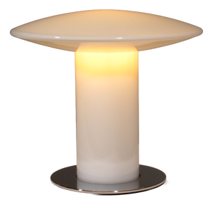 Glass Mushroom Table Lamp attributed to Peill & Putzler, Germany, 1970s