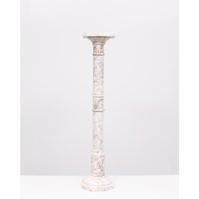 19th Century Italian Alabaster Pedestal, 1880s For Sale - Image 12 of 12