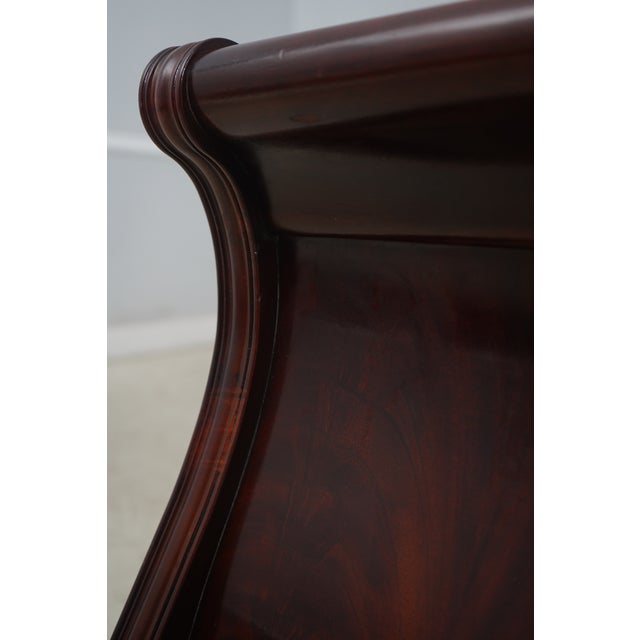 Thomasville Queen Size Mahogany Sleigh Bed For Sale - Image 12 of 12