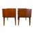 Brown Vintage Lane First Edition Mid Century Modern Walnut Nightstand End Table Set by Lane Furniture, Pair For Sale - Image 8 of 13