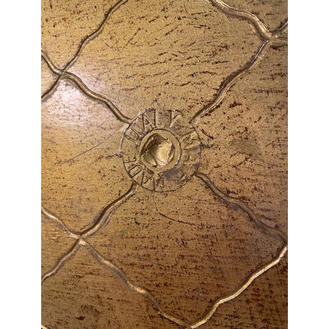 Vintage Rectangular Decorative Florentine Tray, "Made in Italy" For Sale - Image 9 of 12