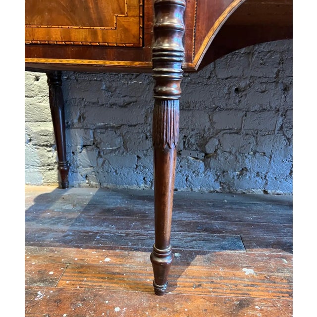Brown Very Fine Early 19th Center Portsmouth, Nh Federal Inlaid Sideboard For Sale - Image 8 of 9