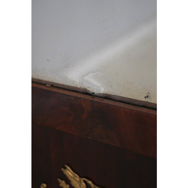 Period Antique 19th Century French Empire Cherry Pier Mirror For Sale - Image 10 of 13