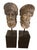 Pair of Neoclassical Style Carved Stone Busts on Marble Plinths For Sale - Image 4 of 11