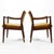 Johnson Chair Company Walnut Armchairs by Johnson Chair Co. (Pair) For Sale - Image 4 of 10