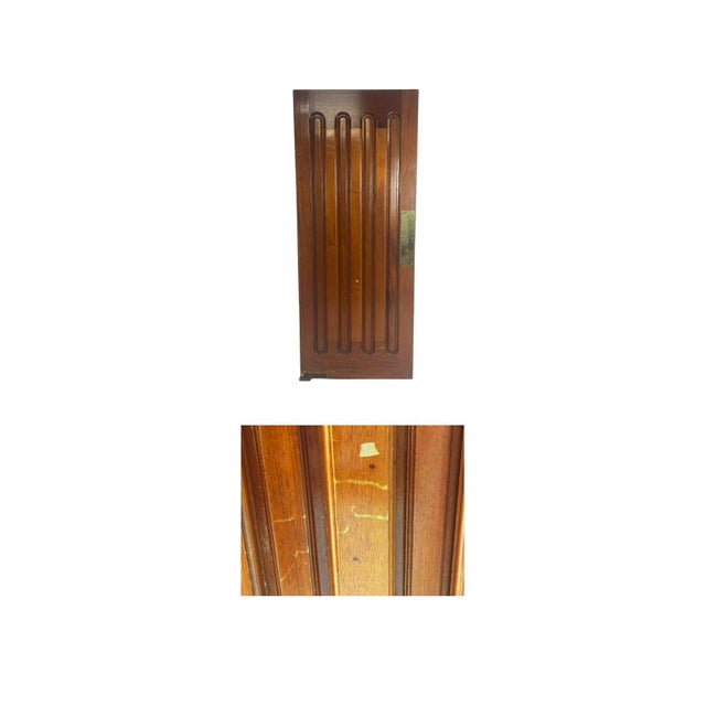 Wood MCM Interior Swing Door For Sale - Image 7 of 8