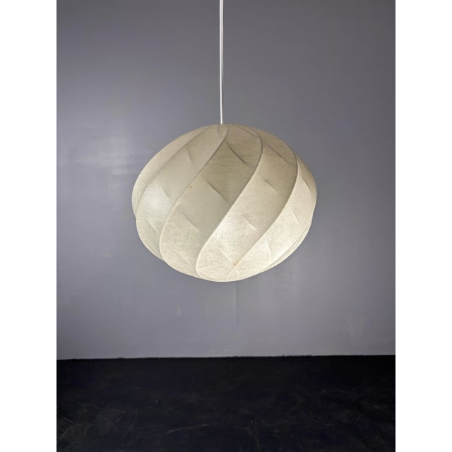 Mid-Century Space Age Cocoon Hanging Pendant Ceiling Lamp from Goldkant Leuchten, 1960s For Sale - Image 13 of 13