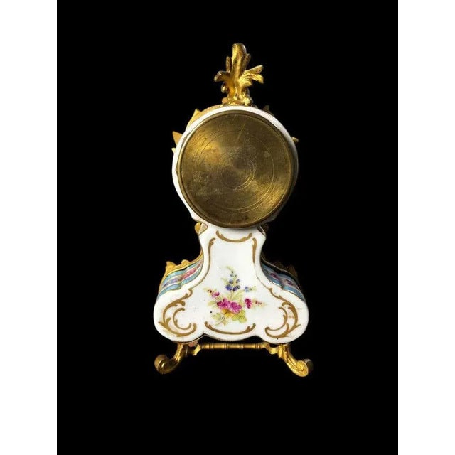 Mantel or Table Clock from Meissen, 19th Century For Sale - Image 6 of 12