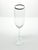 Pair of Contemporary Tall Fluted Silver Rim Champagne Glasses For Sale - Image 4 of 4