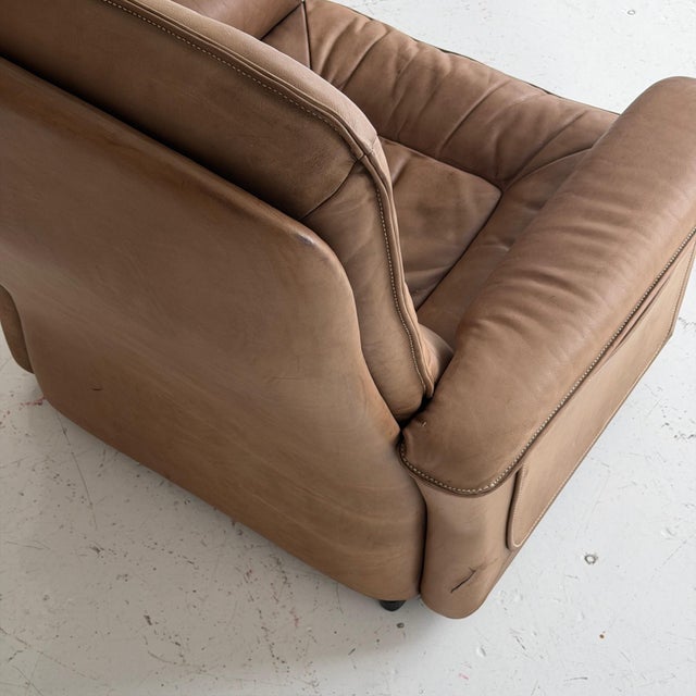 Brown 1970s Ds-50 Leather Lounge Chair by De Sede For Sale - Image 8 of 10