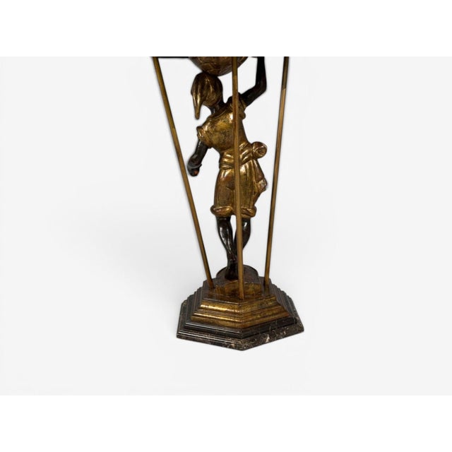 18th/19th C. Italian, Venetian Blackamoor Gueridons, Opposing Figures, Marble For Sale - Image 18 of 18