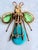 Metal Attributed Schreiner Mid Century Insect Brooch Reverse Set Rhinestones Fly Bug For Sale - Image 7 of 14