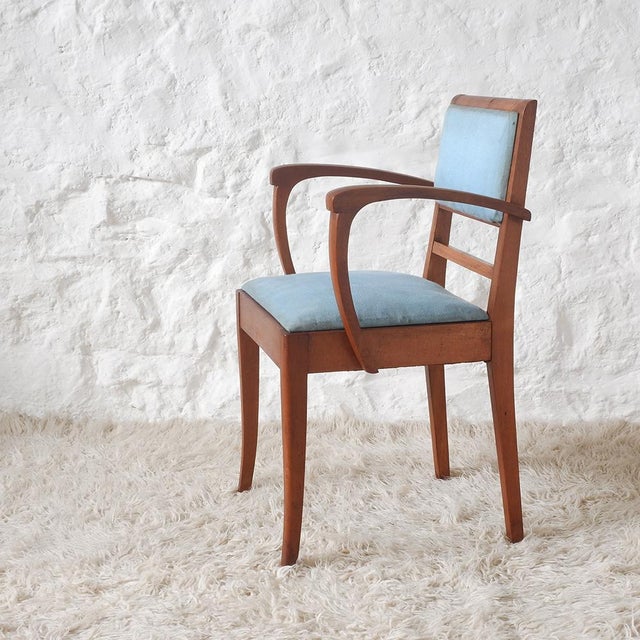 1950s Art Deco Armchair, France, 1940s For Sale - Image 5 of 13