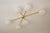 Dimensions: 100 x 160 x 25h cm handcrafted production and excellent workmanship completed with murano opalines. brass...