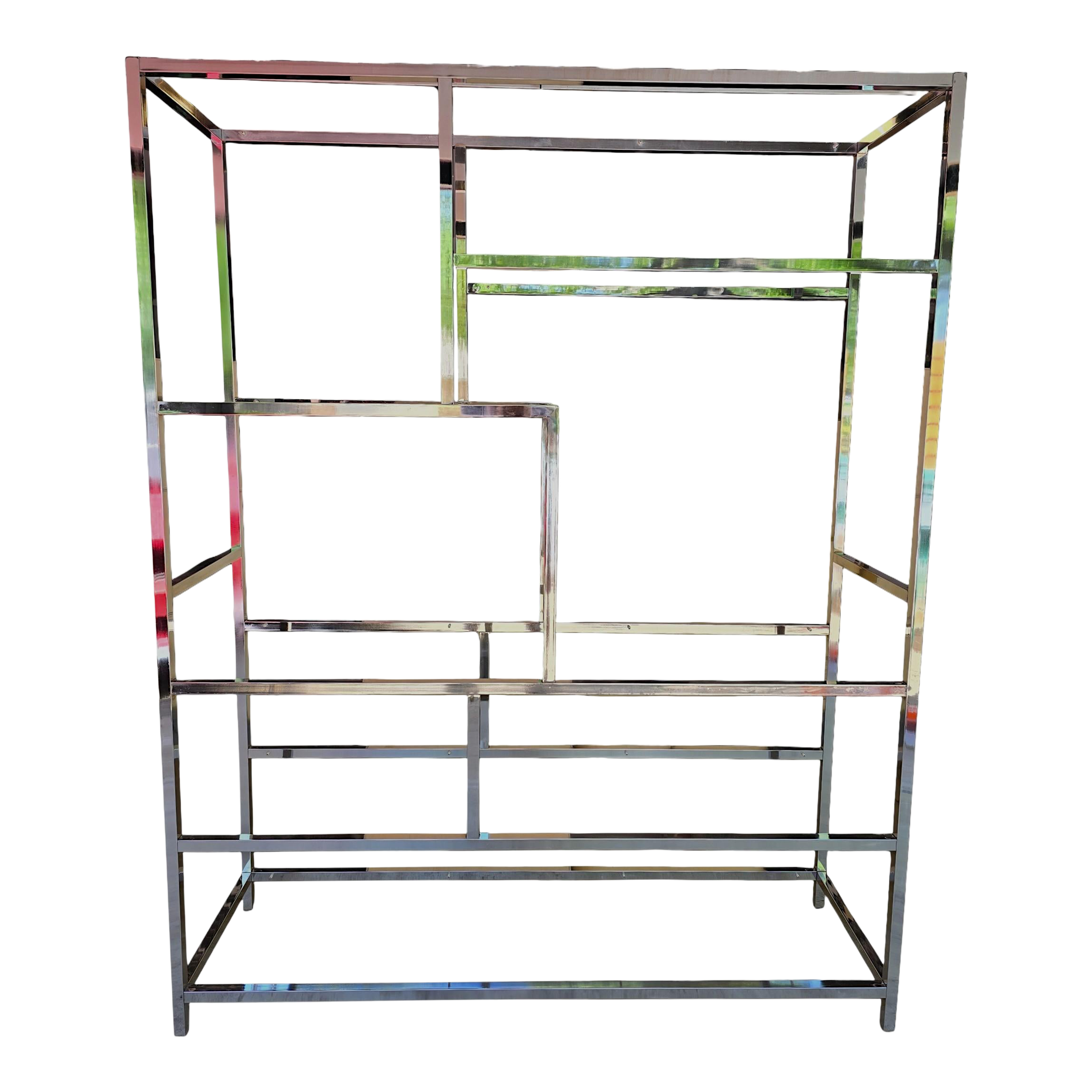 Vintage Glass Shelving | Chairish