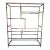 Vintage Chrome Etagere Bookshelf For Sale