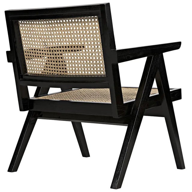 Noir James Relax Chair, Charcoal Black For Sale - Image 4 of 6