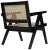 Noir James Relax Chair, Charcoal Black For Sale - Image 4 of 6