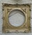 Mid-Century Ornate Gold Painted Square Wood Frame With Round Opening For Sale - Image 15 of 15