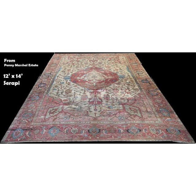 Antique Serapi Rug For Sale - Image 4 of 13