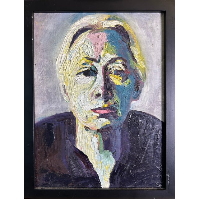 Oil Portrait Study of Käthe Kollwitz, by Emily Manning-Mingle Framed For Sale