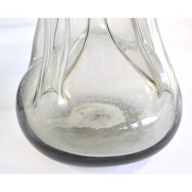 Set of 2, 1960s Jacob E. Bang Smoked Art Glass Kluk Kluk Decanter for Holmegaard For Sale - Image 11 of 12