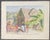 Traditional 1956 Diana Pullinger Bahamas Street Scene Watercolor For Sale - Image 3 of 3