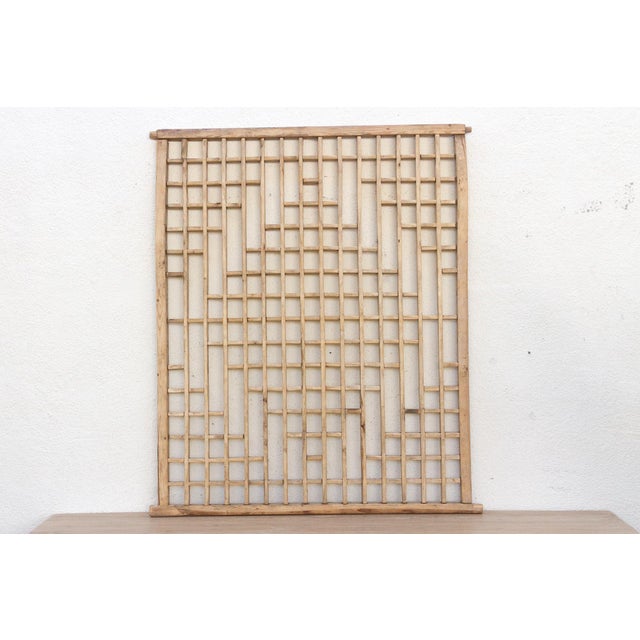 Wood Antique Lattice Window, Imperial Gate For Sale - Image 7 of 8