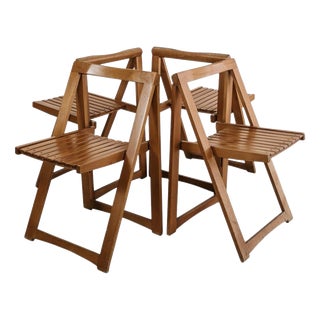 Trieste Chairs by Aldo Jacober for Alberto Bazzani, 1960s, Set of 4 For Sale