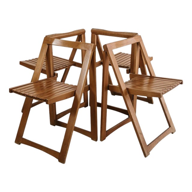 Trieste Chairs by Aldo Jacober for Alberto Bazzani, 1960s, Set of 4 For Sale