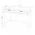 Contemporary Belka Desk with Drawers, White For Sale - Image 3 of 8