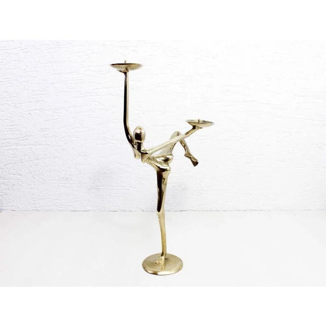 Modern Brass Candleholder, 1970s For Sale - Image 13 of 13