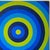 Vintage Signed Op Art Concentric Circles Oil Painting For Sale - Image 11 of 13