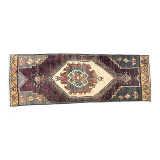 Turkish Wool Small Rug, 1960s For Sale