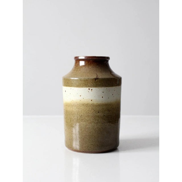 Ceramic Vintage Studio Pottery Vase For Sale - Image 7 of 10