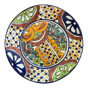 Late 20th Century Talavera Pottery Mexican Handmade Hand Painted Plate