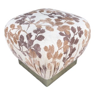 Mid Century Pair of Poufs Ottomans Styled After Marge Carson For Sale
