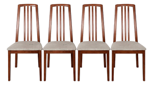 Mid-Century High Back Dining Chairs from Morris of Glasgow, 1960s, Set of 4