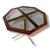 Brown Vintage Brass and Glass Octagonal Dining Table For Sale - Image 8 of 9