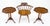 Pair Gallery Burl Wood Top Tripod Bases Side End Occasional Lamp Tables Stands For Sale - Image 9 of 14