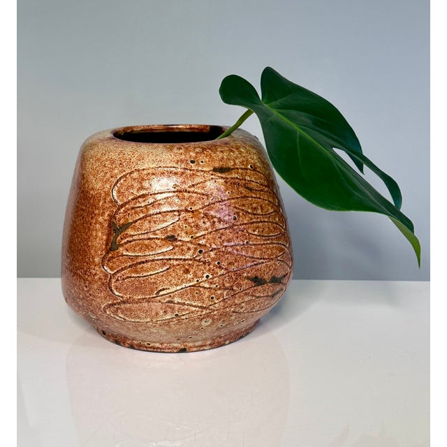 Modernist Sculptural Studio Ceramic Art Vase from Helma Klett, Germany, 1950s For Sale - Image 14 of 18