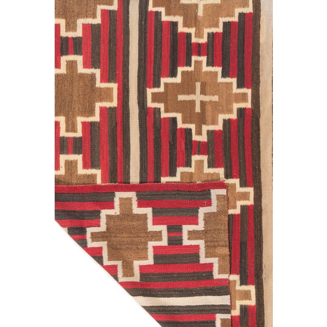 Antique Navajo Style Rug 5'1 X 5'8 For Sale - Image 4 of 9