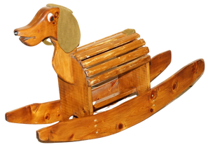 Handmade Childrens Rocking Horse of Dachshund Sausage Dog, 1930s