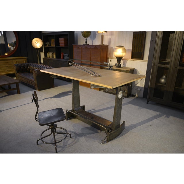 Unic Paris Architect Table by Lucien Sautereau, 1960s For Sale - Image 15 of 17
