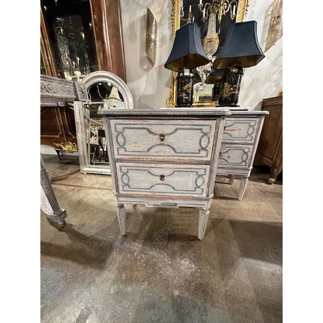 Wood Pair of German Neo-Classical Side Tables For Sale - Image 7 of 7