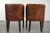 English Cognac Cowhide Leather Occasional Chairs, Set of 2 For Sale - Image 12 of 14
