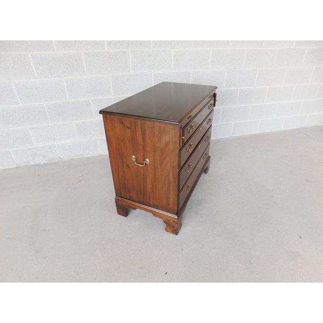Henkel Harris Henkel Harris Mahogany Georgian Style Bachelor Chest 33.5"w For Sale - Image 4 of 13