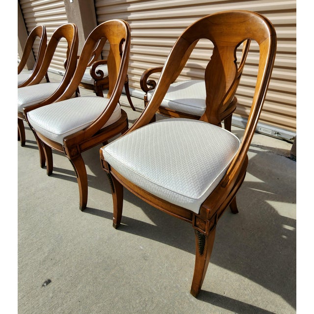 Mid 20th Century Karges Wooden Arched Back Dining Chairs Set of 6